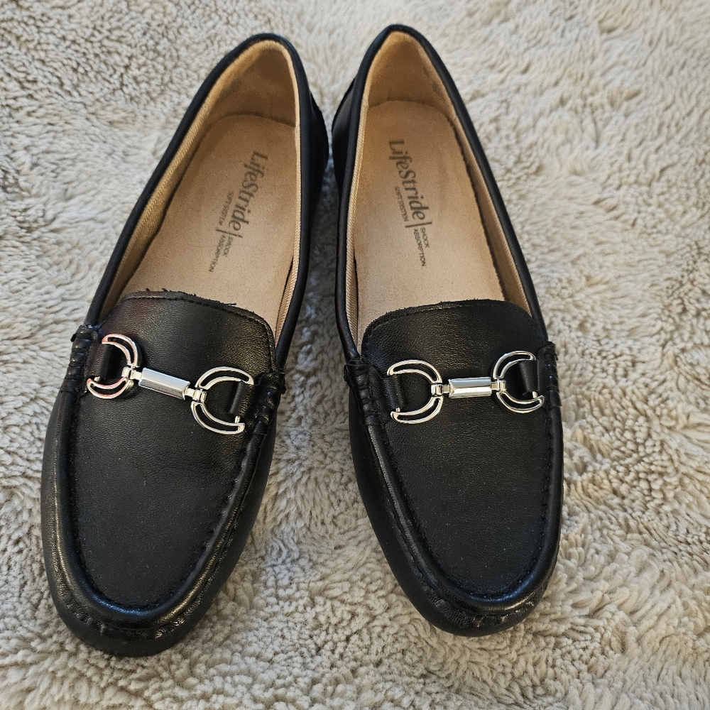 Life Stride Women's Black Loafers